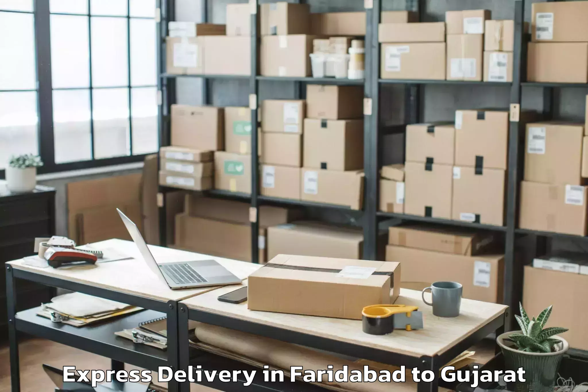 Leading Faridabad to Kutiyana Express Delivery Provider